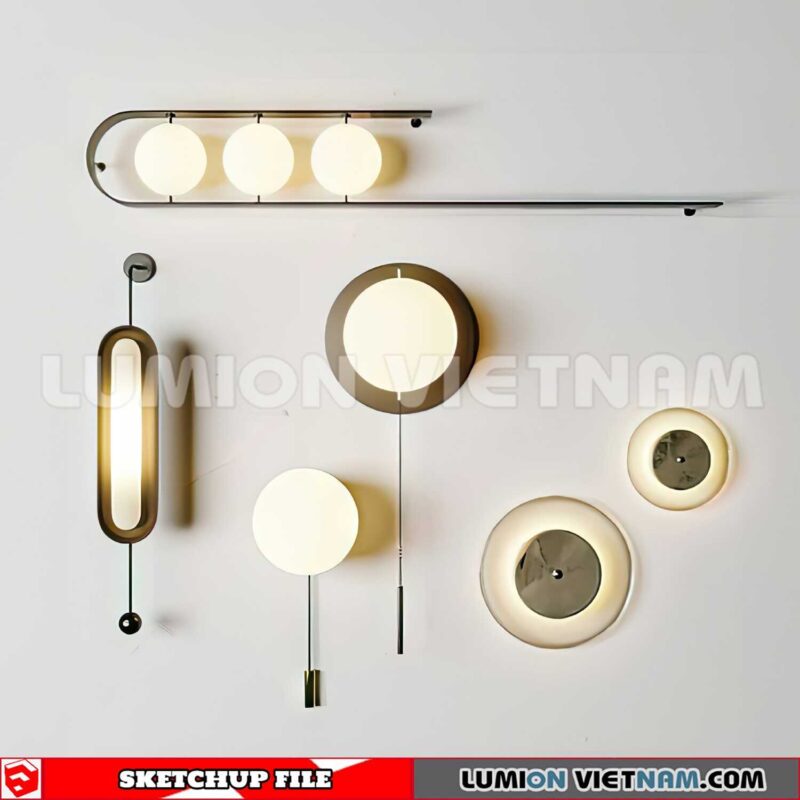 230722. Wall light Sketchup 3D Models