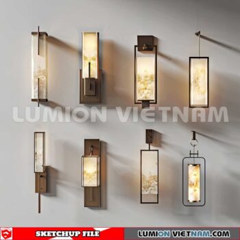 230722. Wall light Sketchup 3D Models