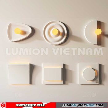 230722. Wall light Sketchup 3D Models