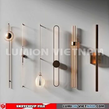 230722. Wall light Sketchup 3D Models