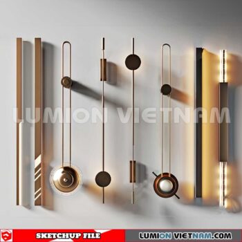 230722. Wall light Sketchup 3D Models