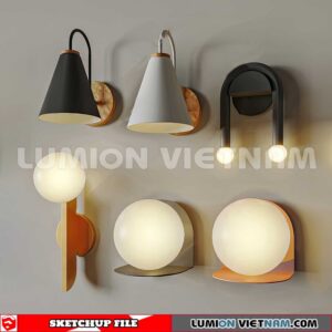 230722. Wall light Sketchup 3D Models
