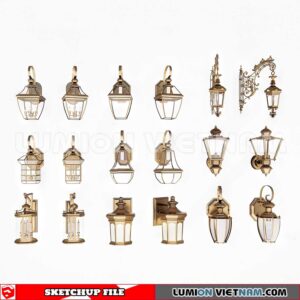 230722. Wall light Sketchup 3D Models