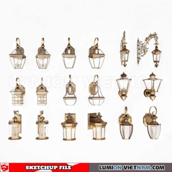 230722. Wall light Sketchup 3D Models