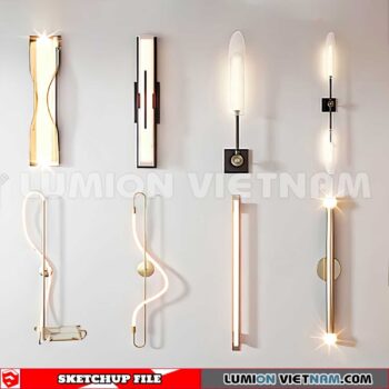 230722. Wall light Sketchup 3D Models