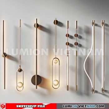 230722. Wall light Sketchup 3D Models