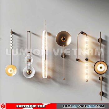 230722. Wall light Sketchup 3D Models