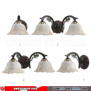 230722. Wall light Sketchup 3D Models