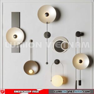 230722. Wall light Sketchup 3D Models