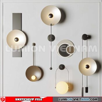 230722. Wall light Sketchup 3D Models