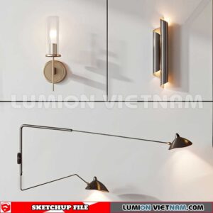 230722. Wall light Sketchup 3D Models