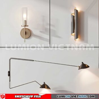 230722. Wall light Sketchup 3D Models