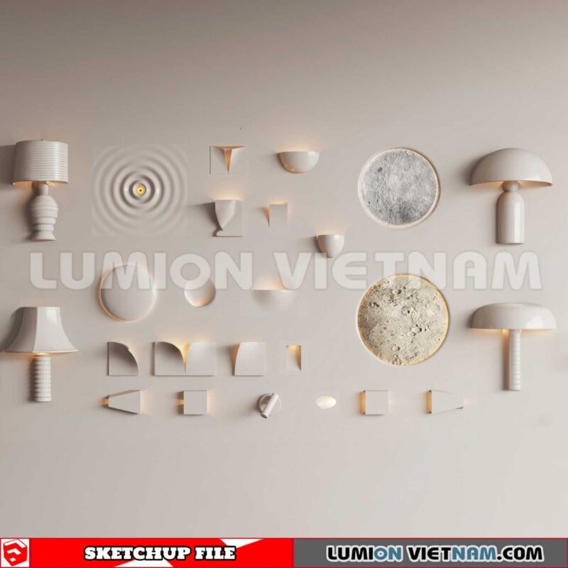 230722. Wall light Sketchup 3D Models