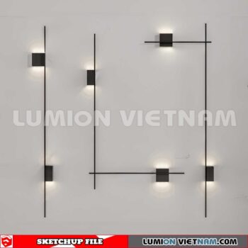 230722. Wall light Sketchup 3D Models