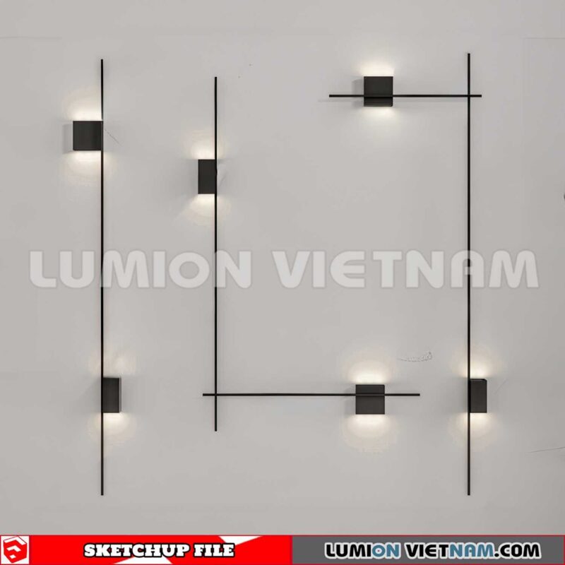 230722. Wall light Sketchup 3D Models