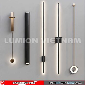 230722. Wall light Sketchup 3D Models