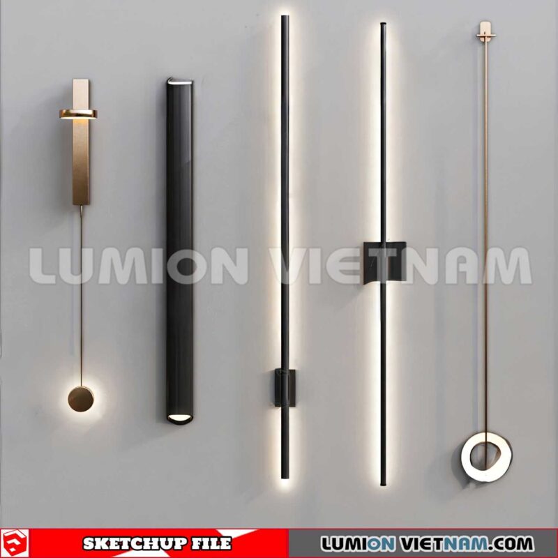 230722. Wall light Sketchup 3D Models