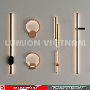 230722. Wall light Sketchup 3D Models