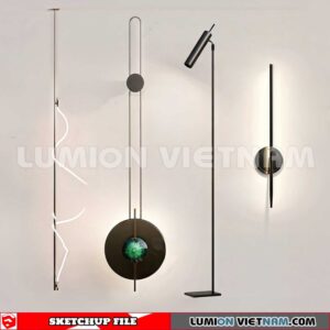 230722. Wall light Sketchup 3D Models