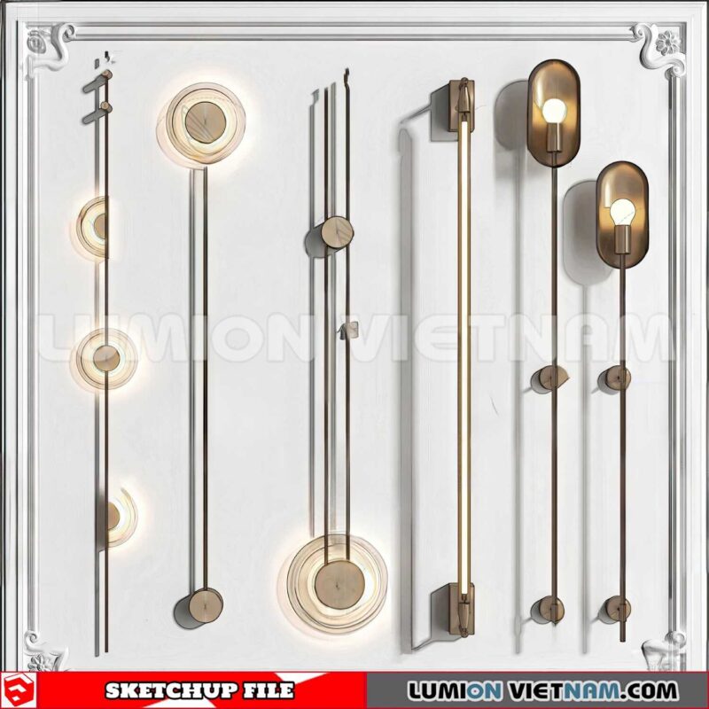 230722. Wall light Sketchup 3D Models