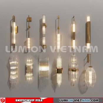 230722. Wall light Sketchup 3D Models