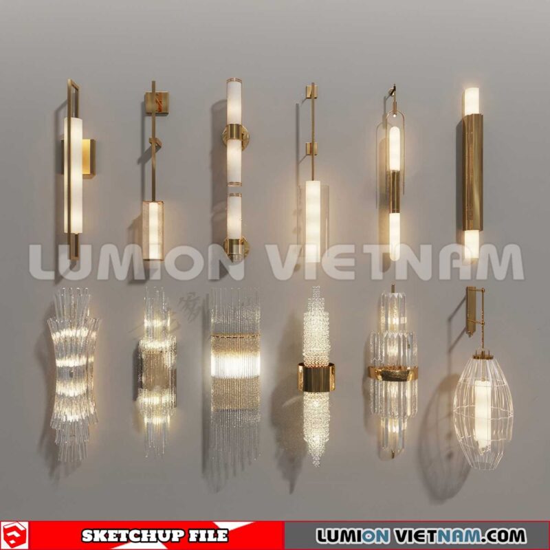 230722. Wall light Sketchup 3D Models