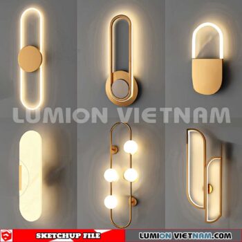 230722. Wall light Sketchup 3D Models