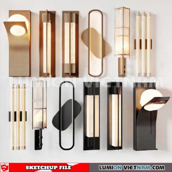230722. Wall light Sketchup 3D Models