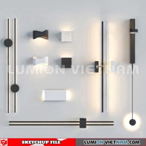230722. Wall light Sketchup 3D Models