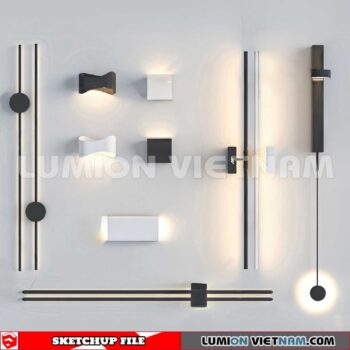 230722. Wall light Sketchup 3D Models