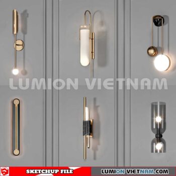 230722. Wall light Sketchup 3D Models