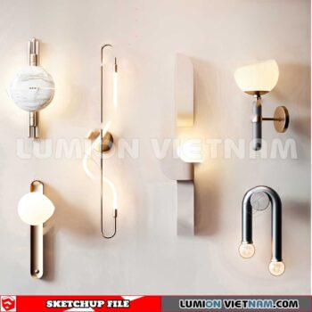 230722. Wall light Sketchup 3D Models
