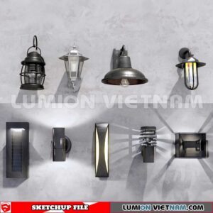 230722. Wall light Sketchup 3D Models