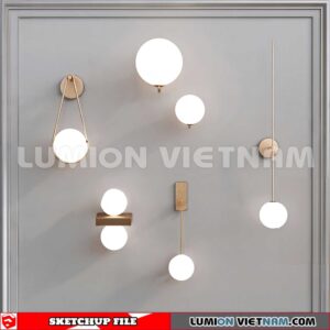230722. Wall light Sketchup 3D Models