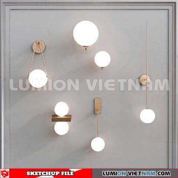 230722. Wall light Sketchup 3D Models