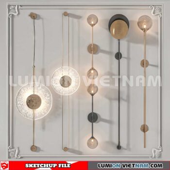 230722. Wall light Sketchup 3D Models