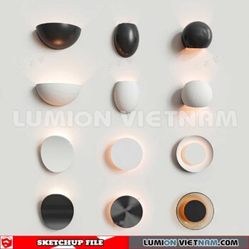 230722. Wall light Sketchup 3D Models