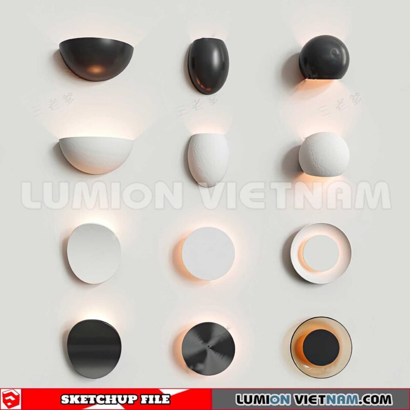 230722. Wall light Sketchup 3D Models