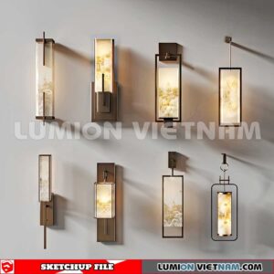 230722. Wall light Sketchup Enscape 3D Models