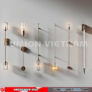 230722. Wall light Sketchup Enscape 3D Models