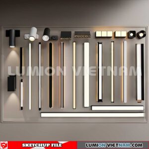 230722. Wall light Sketchup Enscape 3D Models