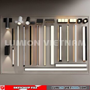 230722. Wall light Sketchup Enscape 3D Models