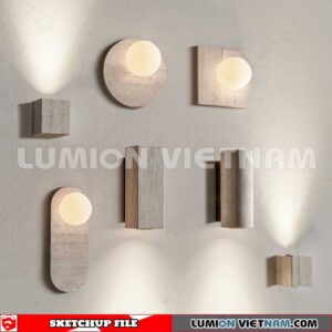 230722. Wall light Sketchup Enscape 3D Models