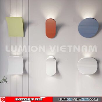 230722. Wall light Sketchup Enscape 3D Models
