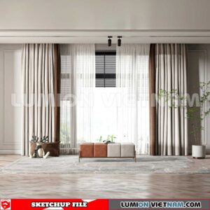 230729. Curtains Sketchup 3D Models