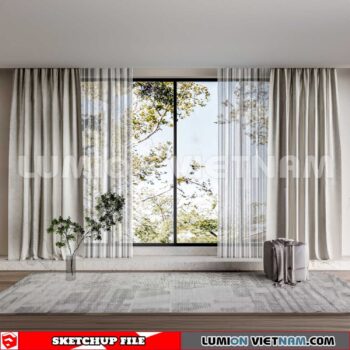 230729. Curtains Sketchup 3D Models