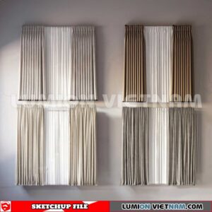 230729. Curtains Sketchup 3D Models