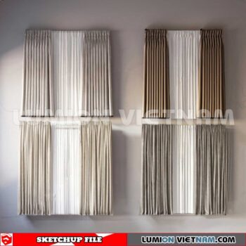 230729. Curtains Sketchup 3D Models