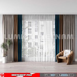 230729. Curtains Sketchup 3D Models