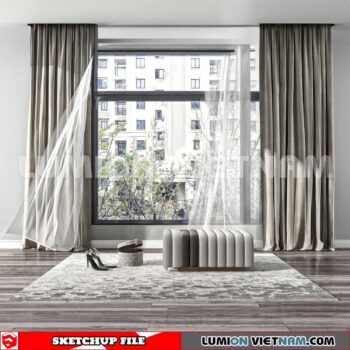 230729. Curtains Sketchup 3D Models
